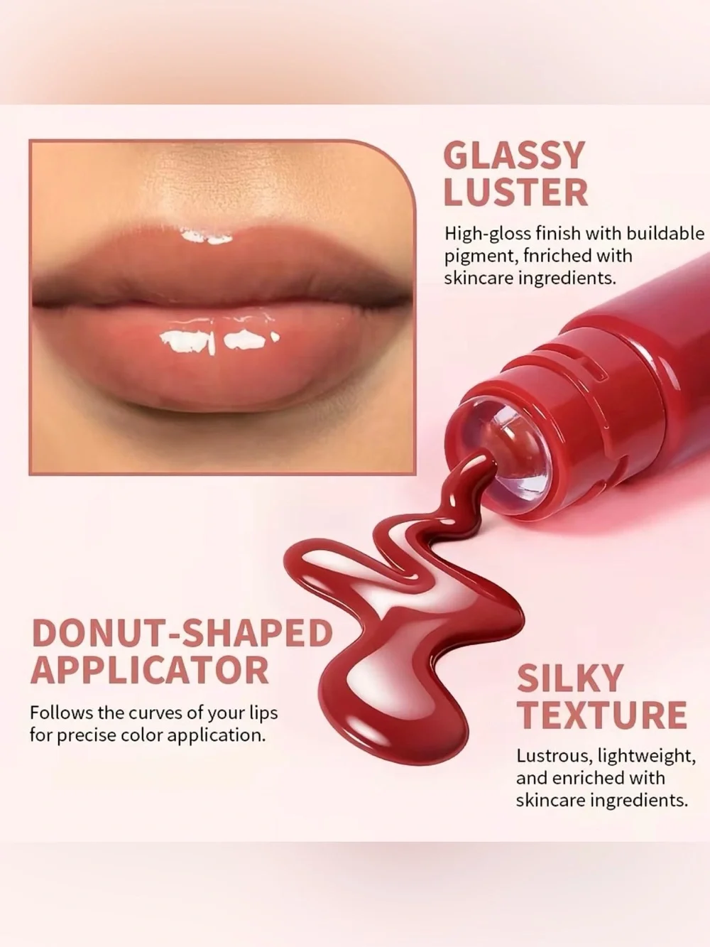 tinted lip serum set of 2 (sucre glaze #6 & rasp jam #4) - glaze blaze!